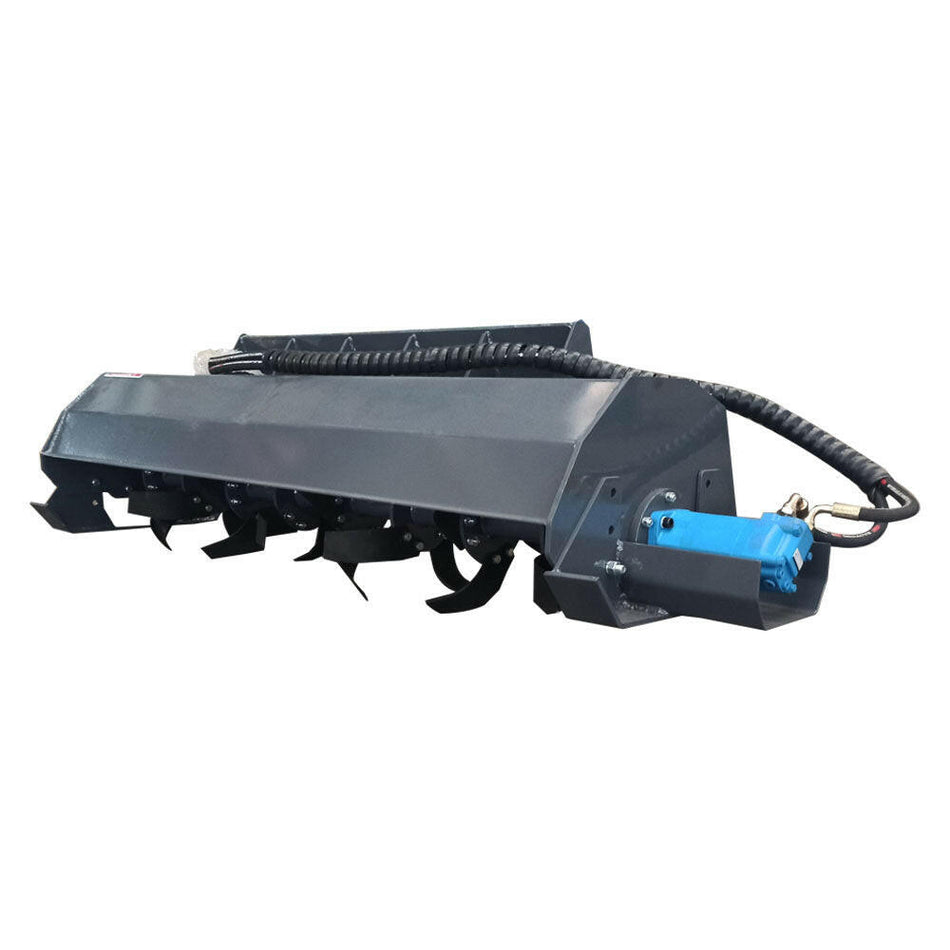 72 Skid Steer Hydraulic Tiller, 32Pcs Blade For Sale | AGT-ECSSTR072