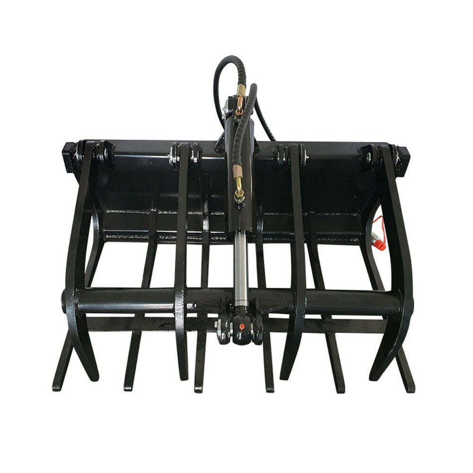 39" Hydrualic Grapple Mini Skid Steer Wood Grabber | AGT-M-HGB