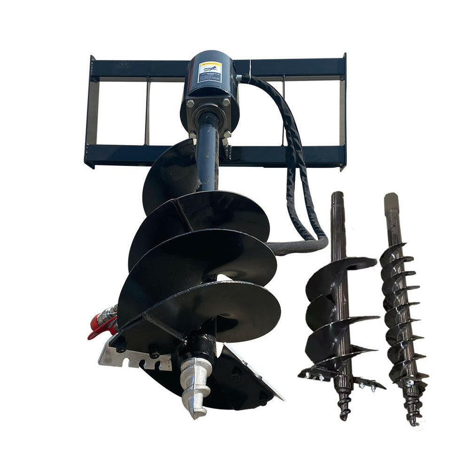 Skid Steer Hydraulic Auger with 3 bits For Sale 12-16 gpm | AGT-SSECAG-Y