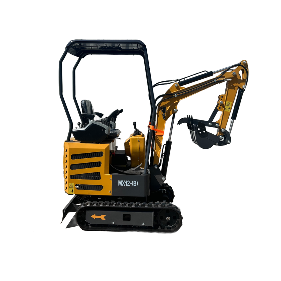 1 Ton, B&S Engine Mini Excavator w/ Pilot Control & LED Light | MX12-B