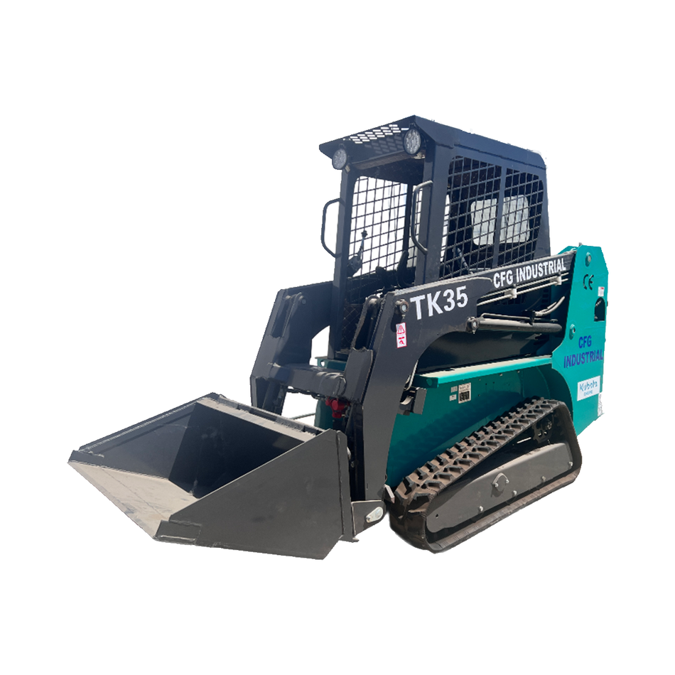 1.4 Ton, Open Cabin Skid Steer W/ Kubota Diesel Engine | TK35